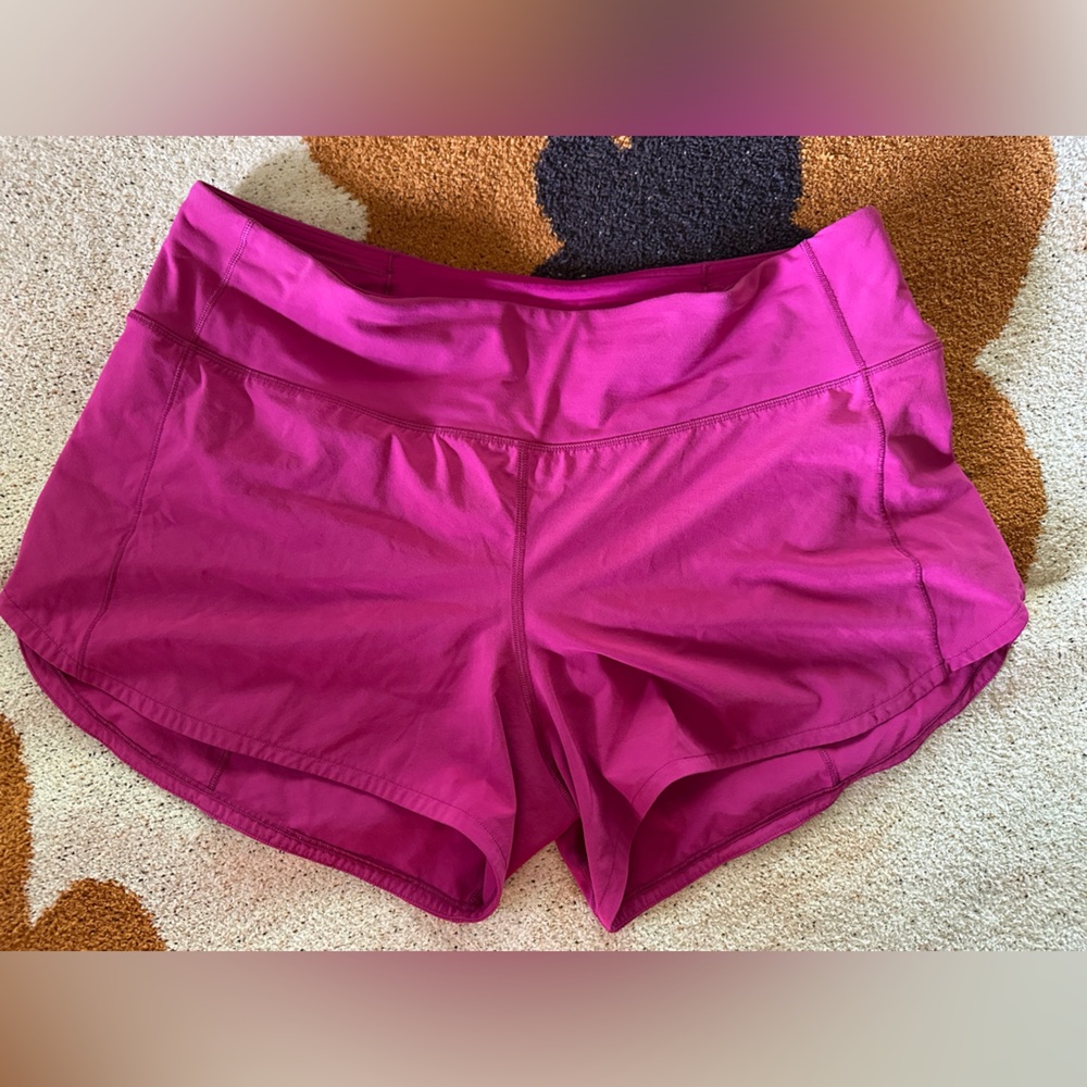 Lululemon Athletica Magenta Athletic Shorts